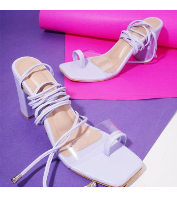 Chic and Trendy Transparent Block Heel Sandals for Women